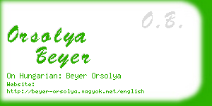 orsolya beyer business card